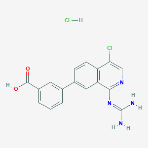 1-Guanidino-4-chloro-7-(3-carboxy-phenyl)isoquinoline hydrochloride