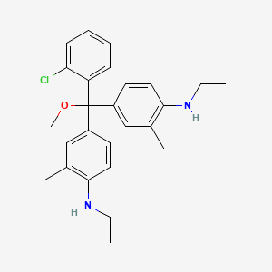 4-[(2-chlorophenyl)-[4-(ethylamino)-3-methylphenyl]-methoxymethyl]-N-ethyl-2-methylaniline