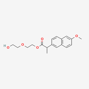 2-Naphthaleneacetic acid, 6-methoxy-alpha-methyl-, 2-(2-hydroxyethoxy)ethyl ester