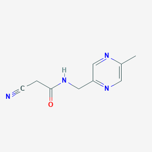 2-Cyano-N-[(5-methylpyrazin-2-YL)methyl]acetamide