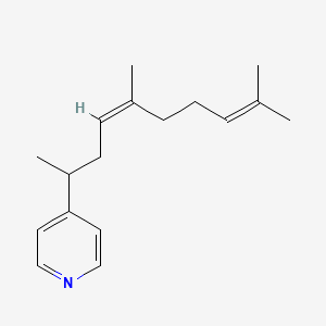 Pyridine, 4-(1,4,8-trimethyl-3,7-nonadienyl)-, (Z)-