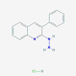 2-Hydrazino-3-phenylquinoline hydrochloride