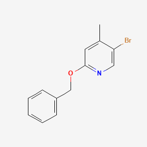 molecular formula C13H12BrNO B1375075 2-(苄氧基)-5-溴-4-甲基吡啶 CAS No. 847349-87-5