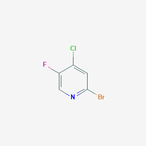 molecular formula C5H2BrClFN B1375076 2-Bromo-4-chloro-5-fluoropyridine CAS No. 1033203-44-9