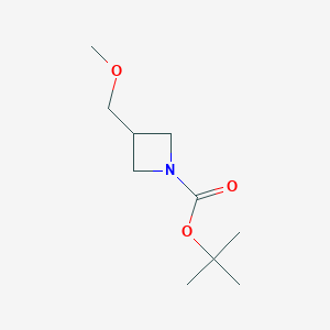 molecular formula C10H19NO3 B1375078 tert-Butyl 3-(methoxymethyl)azetidine-1-carboxylate CAS No. 942308-05-6