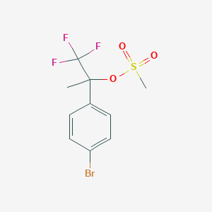 2-(4-Bromophenyl)-1,1,1-trifluoropropan-2-yl methanesulfonate