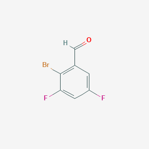 molecular formula C7H3BrF2O B1375086 2-Bromo-3,5-difluorobenzaldehyde CAS No. 1232407-50-9