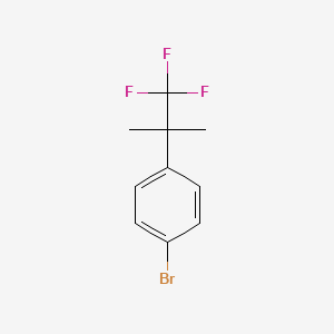 molecular formula C10H10BrF3 B1375089 1-Bromo-4-(1,1,1-trifluoro-2-methylpropan-2-yl)benzene CAS No. 1225380-05-1