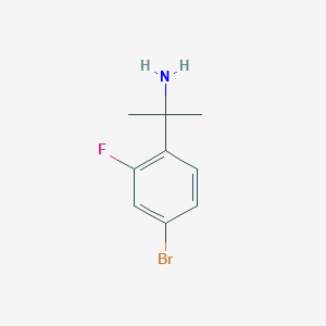 2-(4-Bromo-2-fluorophenyl)propan-2-amine
