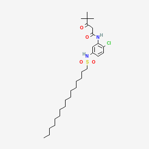 Pentanamide, N-[2-chloro-5-[(hexadecylsulfonyl)amino]phenyl]-4,4-dimethyl-3-oxo-