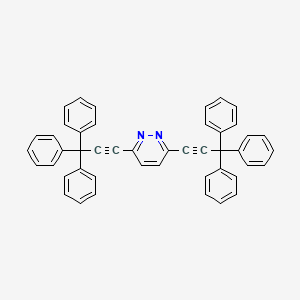 3,6-bis-(3,3,3-Triphenylpropynyl)pyridazine