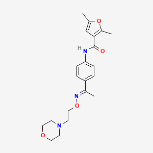 p-(2,5-Dimethyl-3-furoylamino)acetophenone O-(2-morpholinoethyl)oxime