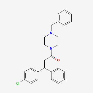 4-Benzylpiperazinyl beta-(p-chlorophenyl)phenethyl ketone