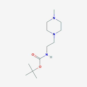 molecular formula C12H25N3O2 B1375097 tert-Butyl (2-(4-methylpiperazin-1-yl)ethyl)carbamate CAS No. 1484327-92-5