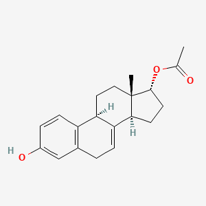 Estra-1,3,5(10),7-tetraene-3,17alpha-diol 17-acetate