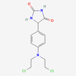 5-(p-(Bis(2-chloroethyl)amino)phenyl)hydantoin