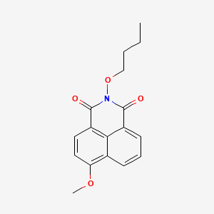 molecular formula C17H17NO4 B13750990 N-Butoxy-4-methoxynaphthoimide CAS No. 25826-31-7