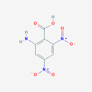 molecular formula C7H5N3O6 B137511 2-Amino-4,6-dinitrobenzoic acid CAS No. 140380-55-8