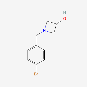 molecular formula C10H12BrNO B1375113 1-(4-Bromobenzyl)-3-hydroxyazetidine CAS No. 1054483-33-8