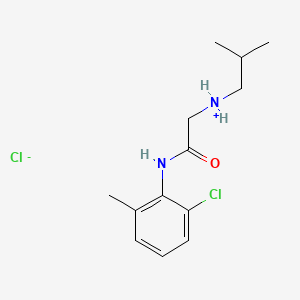 B13751368 6'-Chloro-2-(isobutylamino)-o-acetotoluidide, hydrochloride CAS No. 102489-59-8