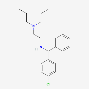 molecular formula C21H29ClN2 B13751407 N-(alpha-(p-Chlorophenyl)benzyl)-N',N'-dipropylethylenediamine CAS No. 23892-36-6