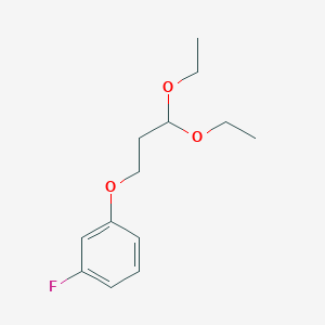 molecular formula C13H19FO3 B1375161 1-(3,3-二乙氧基丙氧基)-3-氟苯 CAS No. 1394042-48-8