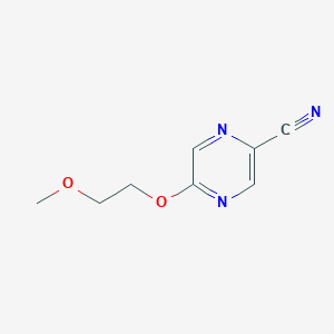 molecular formula C8H9N3O2 B1375162 5-(2-Methoxyethoxy)pyrazine-2-carbonitrile CAS No. 1339691-29-0