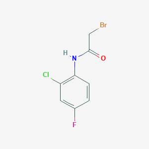molecular formula C8H6BrClFNO B1375166 2-bromo-N-(2-chloro-4-fluorophenyl)acetamide CAS No. 1341166-16-2