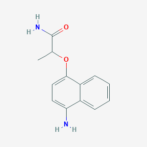 molecular formula C13H14N2O2 B1375168 2-[(4-Aminonaphthalen-1-yl)oxy]propanamide CAS No. 1394042-29-5