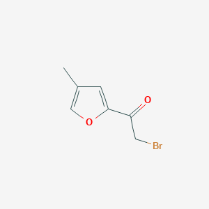 molecular formula C7H7BrO2 B137517 2-Bromo-1-(4-methylfuran-2-yl)ethanone CAS No. 133674-82-5