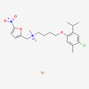 (4-(6-Chlorothymyloxy)butyl)dimethyl(5-nitro-2-furfuryl)ammonium bromide