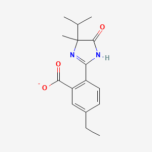 5-ethyl-2-(4-methyl-5-oxo-4-propan-2-yl-1H-imidazol-2-yl)benzoate