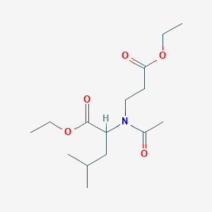 Ethyl 2-[acetyl-(3-ethoxy-3-oxopropyl)amino]-4-methylpentanoate