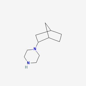 molecular formula C11H20N2 B1375178 1-{Bicyclo[2.2.1]heptan-2-yl}piperazine CAS No. 1365836-29-8