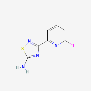 B13751795 3-(6-Iodopyridin-2-yl)-1,2,4-thiadiazol-5-amine CAS No. 1179361-72-8