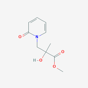 molecular formula C10H13NO4 B1375185 Methyl 2-hydroxy-2-methyl-3-(2-oxo-1,2-dihydropyridin-1-yl)propanoate CAS No. 1339492-28-2