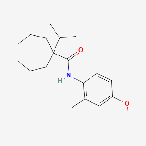 1-(Isopropyl)-N-(4-methoxy-2-methylphenyl)cycloheptanecarboxamide