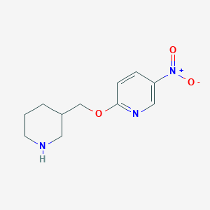 5-Nitro-2-(piperidin-3-ylmethoxy)pyridine