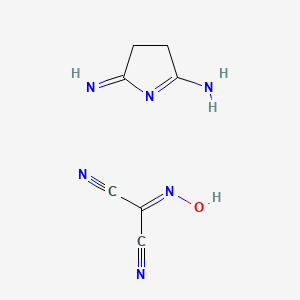 2-hydroxyiminopropanedinitrile;5-imino-3,4-dihydropyrrol-2-amine