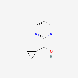 molecular formula C8H10N2O B1375193 Cyclopropyl(pyrimidin-2-yl)methanol CAS No. 1339040-34-4