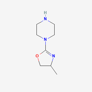 1-(4-Methyl-4,5-dihydro-1,3-oxazol-2-YL)piperazine