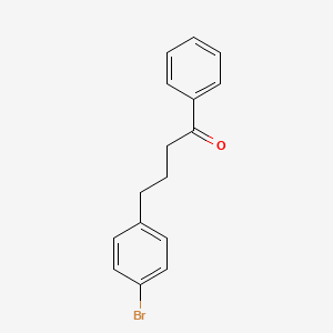 molecular formula C16H15BrO B1375195 4-(4-Bromophenyl)-1-phenylbutan-1-one CAS No. 1225857-78-2
