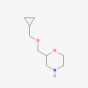 molecular formula C9H17NO2 B1375196 2-[(Cyclopropylmethoxy)methyl]morpholine CAS No. 1343908-92-8