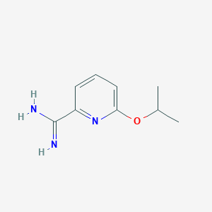 molecular formula C9H13N3O B1375201 6-(Propan-2-yloxy)pyridine-2-carboximidamide CAS No. 1341040-99-0