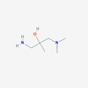 molecular formula C6H16N2O B1375209 1-Amino-3-(dimethylamino)-2-methylpropan-2-ol CAS No. 1342397-81-2