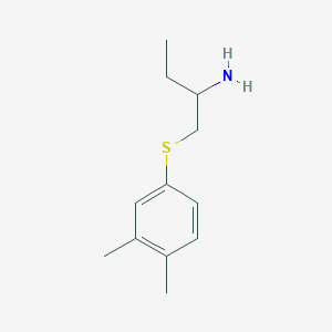 molecular formula C12H19NS B1375210 4-[(2-Aminobutyl)sulfanyl]-1,2-dimethylbenzene CAS No. 1339381-36-0