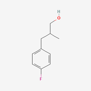 molecular formula C10H13FO B1375213 3-(4-Fluorophenyl)-2-methylpropan-1-ol CAS No. 1186584-31-5