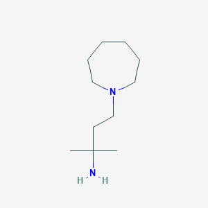 molecular formula C11H24N2 B1375214 4-(Azepan-1-yl)-2-methylbutan-2-amine CAS No. 1226913-97-8