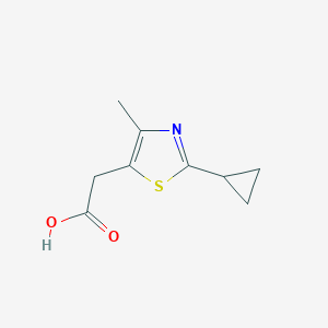 2-(2-Cyclopropyl-4-methyl-1,3-thiazol-5-yl)acetic acid