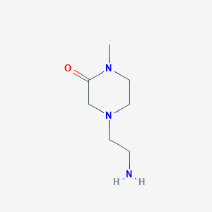 molecular formula C7H15N3O B1375220 4-(2-Aminoethyl)-1-methylpiperazin-2-one CAS No. 1488967-47-0